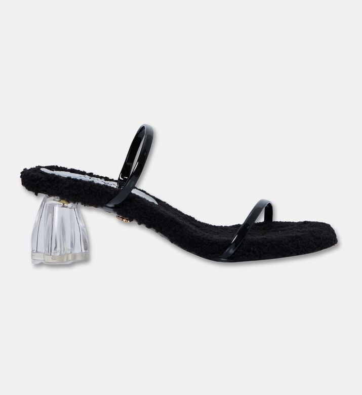Atana Shearling Glass Heel Sandals, Packshot View
