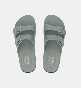 Toni Pons Creta Biggies Waterproof Rubber Flat Sandals, Light-green, Eu-36, Packshot View