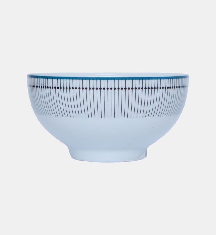 Porcelain Bowl With Striped Design