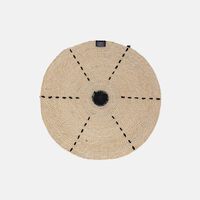 Round Seagrass Placemat With Contrasted Circle