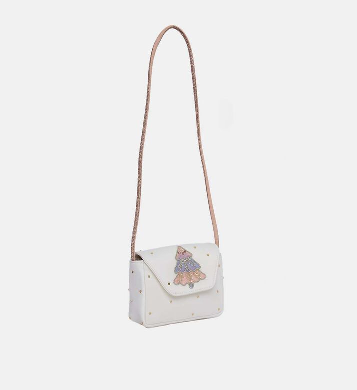 Tulle Crystal-handle Hand-embroidered Bag