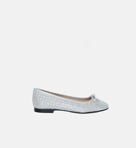 Aidal Patterned Cap Toe Ballet Flats Aidal Patterned Cap Toe Ballet Flats