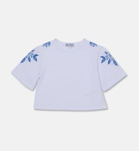Tartine et Chocolat Floral-embroidery T-shirt, Packshot View