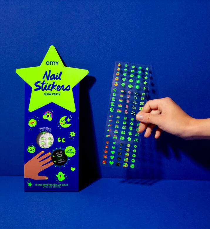 Glow Party Nail Stickers