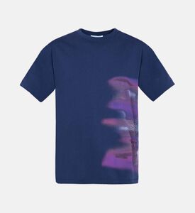 تي شيرت عمل فني غير واضح للمناظر الطبيعية