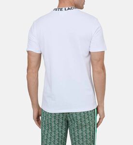 تيشيرت قطن بياقة شعار بيكيه