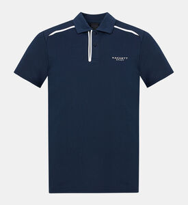 تيشيرت بولو قطن بشريط بشعار