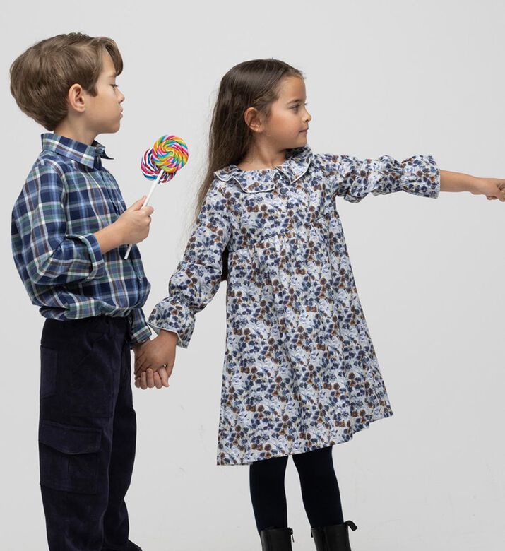 فستان داليدا قطن منمق