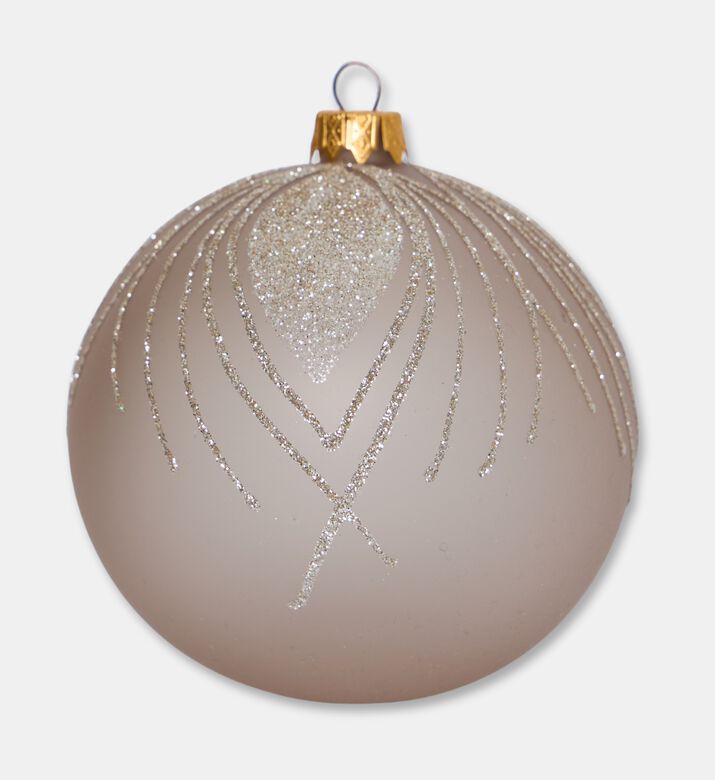 Home Deco and More Xmas Ball Peacock, Brown, Packshot View