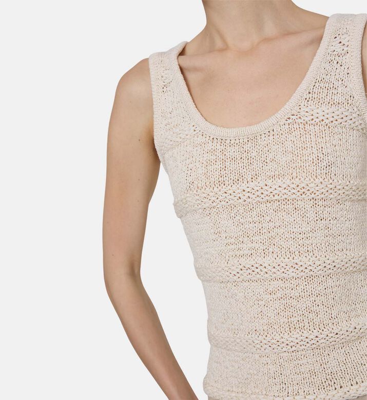 Sanettie Patterned Slim-fit Tank Top