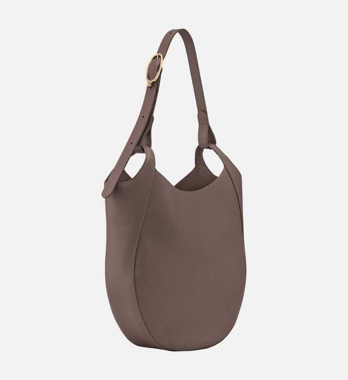 Longchamp Le Foulonne Hobo Bag, Grey, Packshot View