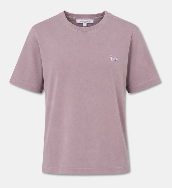 Maison Kitsune Washed Jersey Fox-embroidery T-shirt, Packshot View