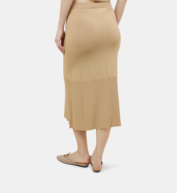 Ribbed Slim-fit Midi Skirt Ribbed Slim-fit Midi Skirt