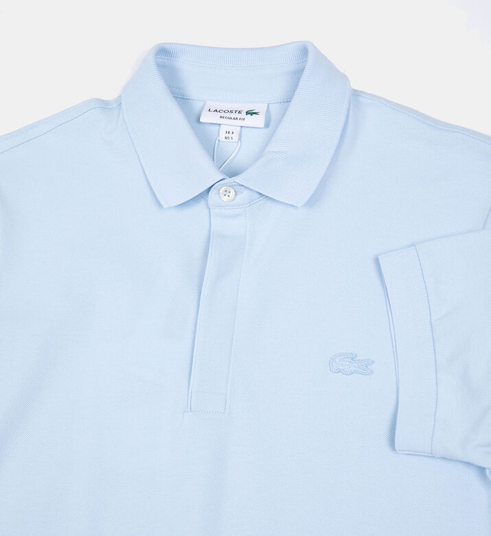 Cotton Ribbed-collar Polo Shirt