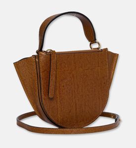 Wandler Hortensia Lizard Piccola Bag, Brown, Packshot View