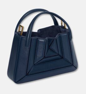 Mlouye Mini Sera Leather Top-handle Bag, Navy, Packshot View
