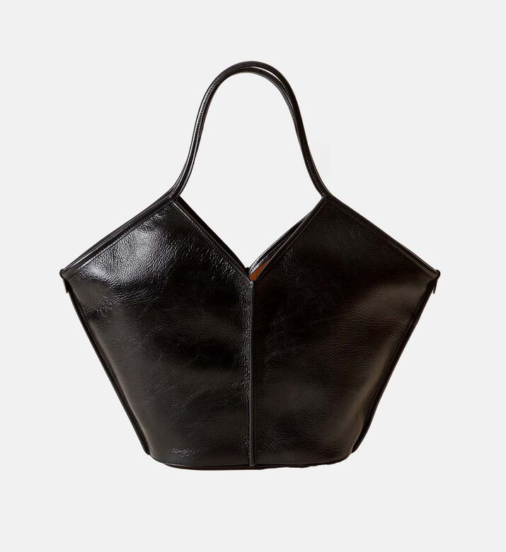 Calella Distressed Calf Leather Tote Bag