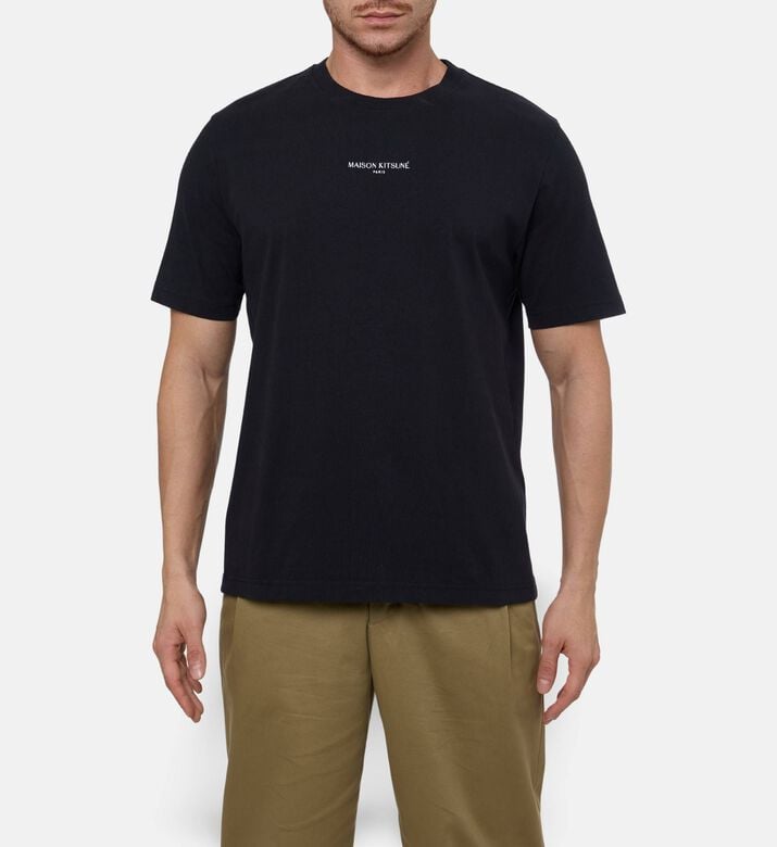 Maison Kitsune Minimalist Logo-detail T-shirt, Model View