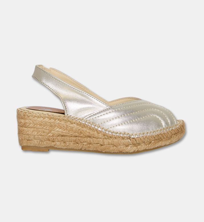 Salvi Slingback Wedge Espadrille Sandals, Gold, Eu-41, Packshot View