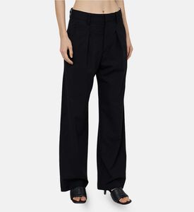 Pleats-detail Wide-leg Pants