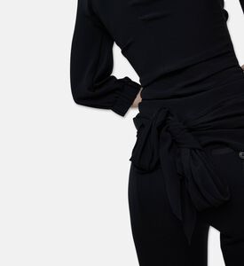 The Attico Asymmetrical Ruched Top, Model View