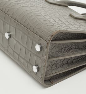 Yves Saint Laurent Saint Laurent Croc-embossed Leather Nano Classic Tote Bag, Packshot View