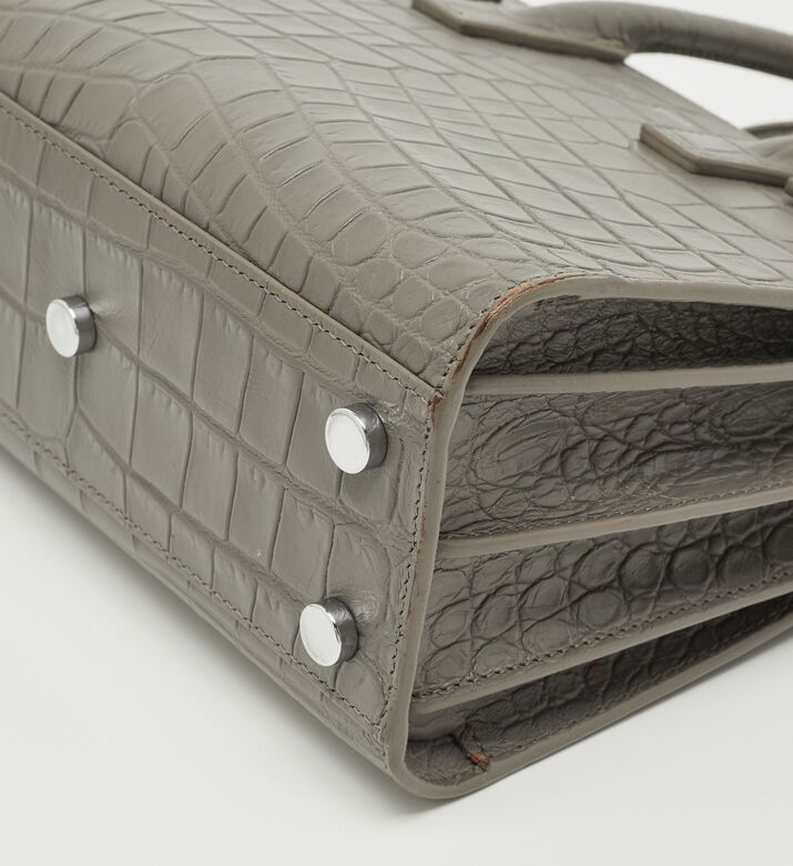 Yves Saint Laurent Saint Laurent Croc-embossed Leather Nano Classic Tote Bag, Packshot View