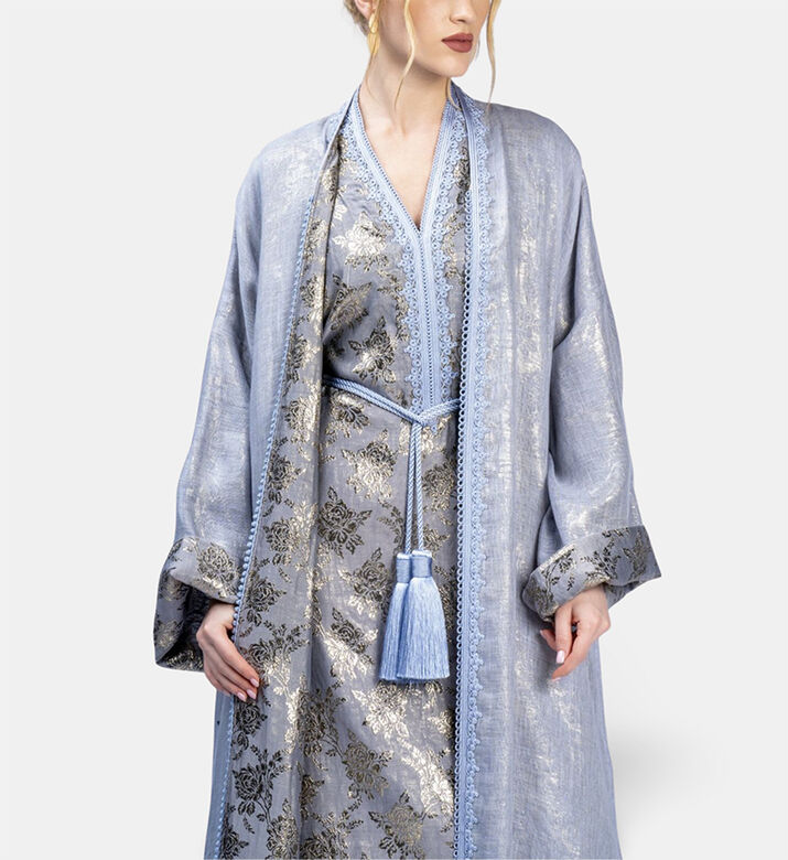 Moonlight Abaya, Lavender, Model View