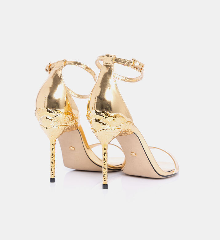 Metallic High Heel Sandals