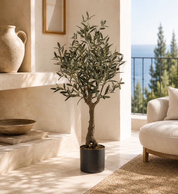 Edg Artificial Olive Tree-in-pot, Packshot View