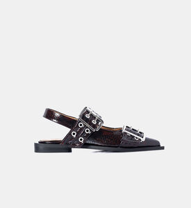 Buckle-detail Flat Shoes