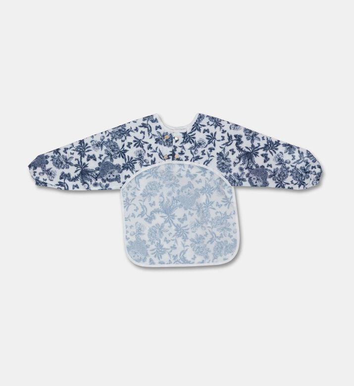 Tartine et Chocolat Jouy Canvas Baby Bib, Blue, Packshot View