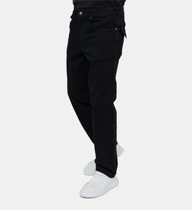 بنطال جينز قطني عالي الخصر