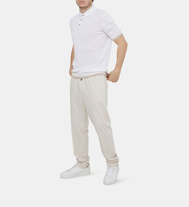 بولو كريب بخيوط قطن وكتان