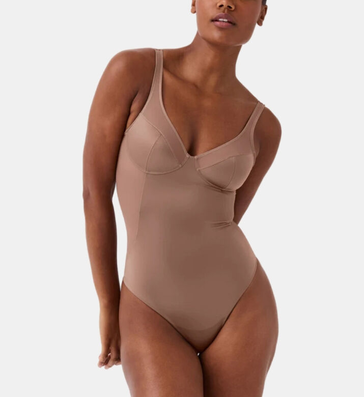 Sheer-detail Thong Bodysuit