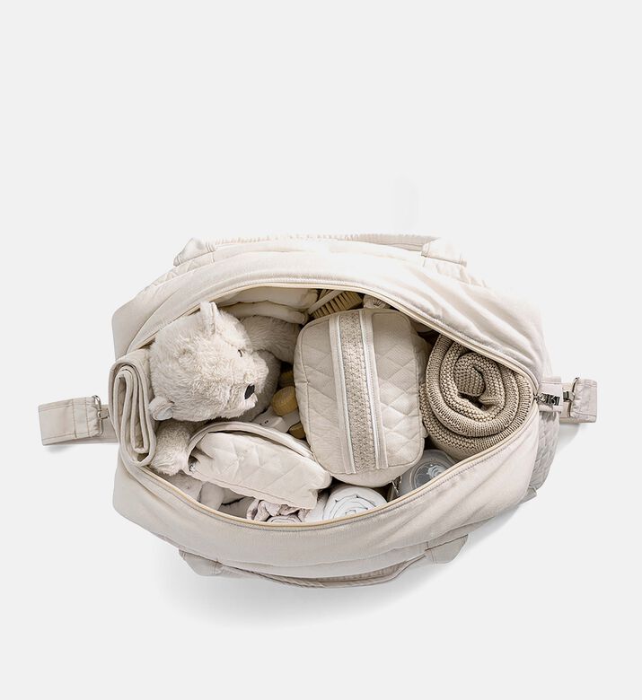 حقيبة يد للحفاضات بتصميم هندسي