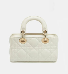 Dior Preowned Dior White Micro Lady D-joy Bag, Packshot View