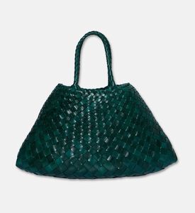 Dragon Diffusion Santa Croce Small Leather Bag, Dark-green, Packshot View