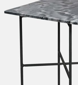 Home Deco and More Kyra Stone Top Side Table, Packshot View