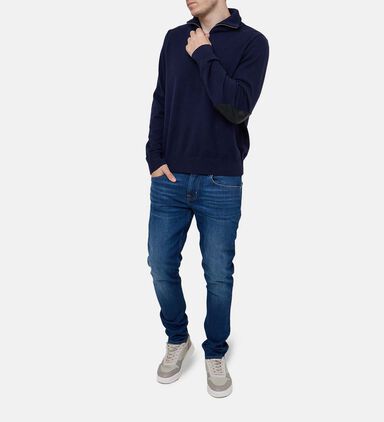 Half-zip High-neck Sweater