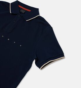 Hackett London Logo-print Button Placket Polo Shirt, Packshot View