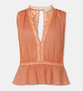 Forte-Forte Cotton Silk Lace Sleeveless Top, Packshot View