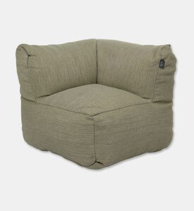 Home Deco and More Nirvana Quick-dry Fabric Corner Chair, Green, Packshot View