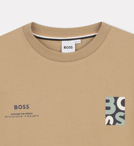 Boss Loose-fit Gps T-shirt, Dark-grey, 12y, Packshot View