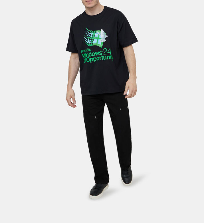 Windows Cotton Printed T-shirt