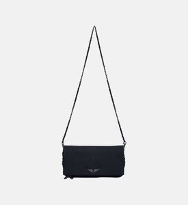 Python-effect Leather Shoulder Bag