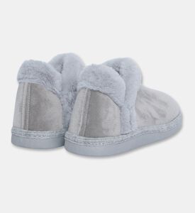 Salvi Wrap-around Plush Trim Faux-fur Loafers, Grey, Eu-41, Packshot View