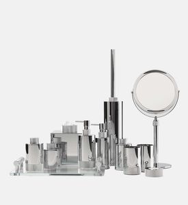 مجموعة فرشاة مرحاض كروم