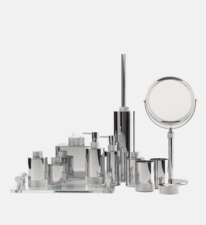 Chrome Toilet Brush Set