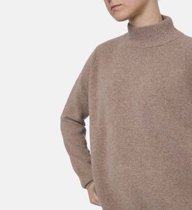 Beatrice B Knit High Neck Long-sleeve Sweater, Walnut, L, Model View Beatrice B Knit High Neck Long-sleeve Sweater, Walnut, L, Model View